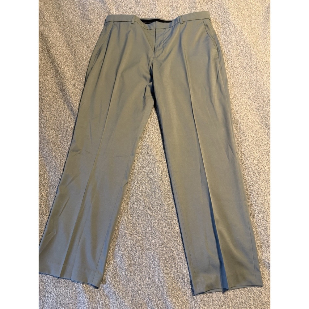 Perry Ellis Portfolio Men's Gray Dress Pants (Premium Flex Twill) 36x30
